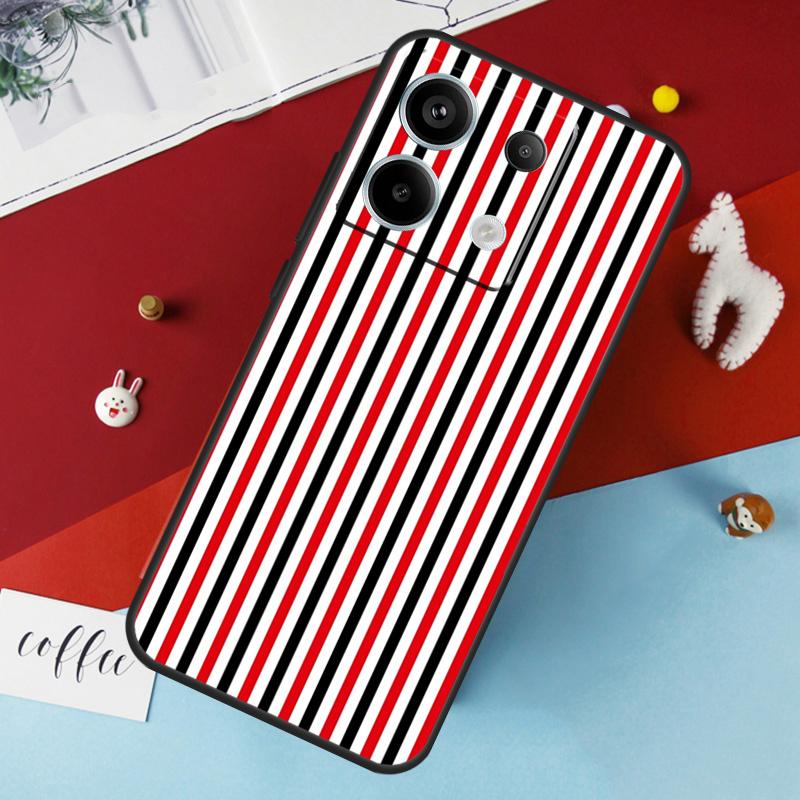 

Стильний чохол у смужку з міланським дизайном для Xiaomi Redmi 13C 12C 10C 9C 10A Redmi Note 11 9 10 12 13 Pro 9S 10S 11S 12S Redmi Note 12ProPlus