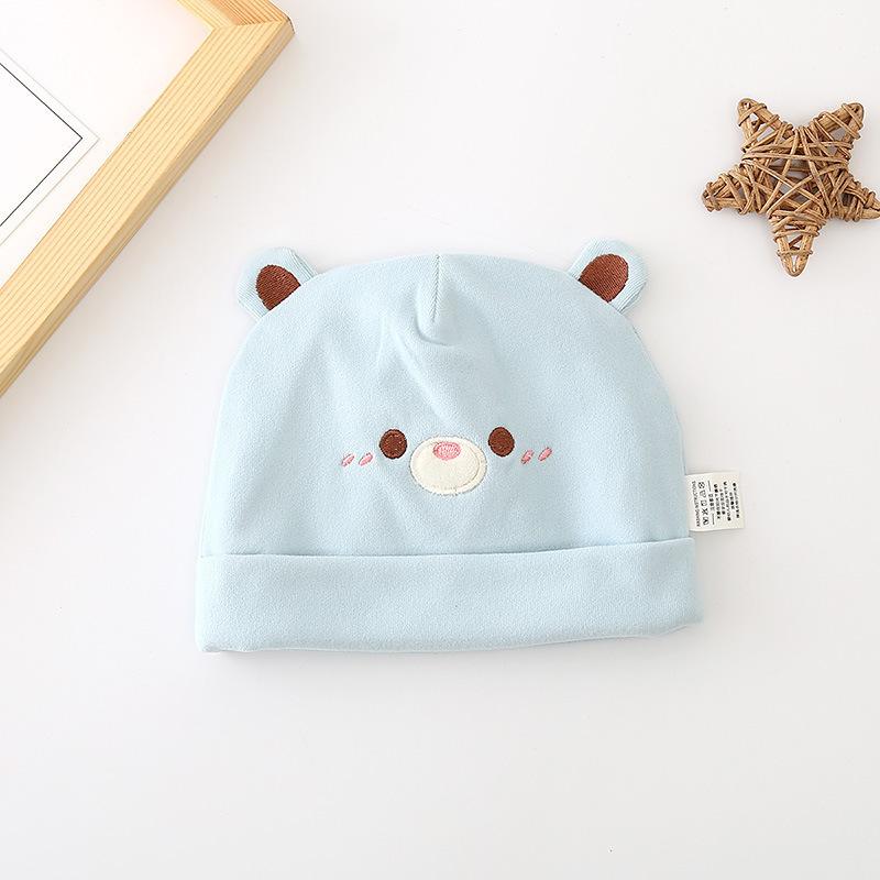 Spring Summer Cotton Double Layer Embroidered Postpartum Hat Warm Slouchy Beanie For Pregnant Women New Mom Care Headwear