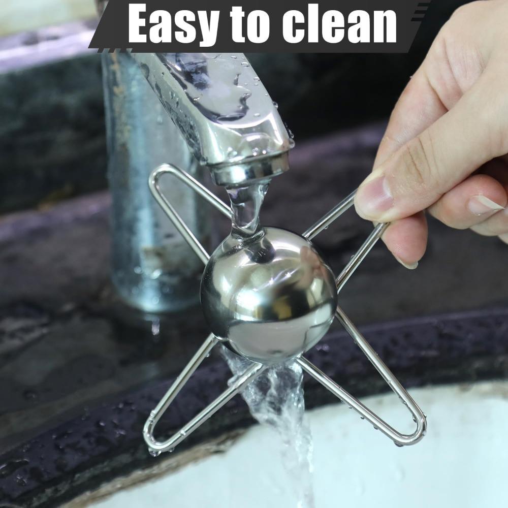 Coffee Cooling Tool, 1.57-inch Stainless Steel Coffee Cooler Ball Metal Puck Cooling Can Be Reused