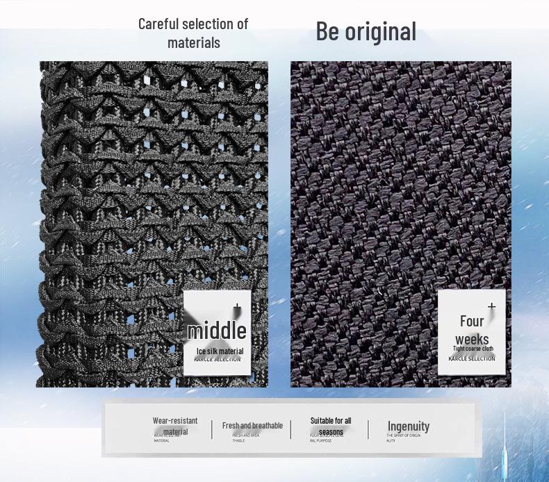 Cooling Car Seat Cushion with Fan - 12V/24V, Breathable, Single Piece