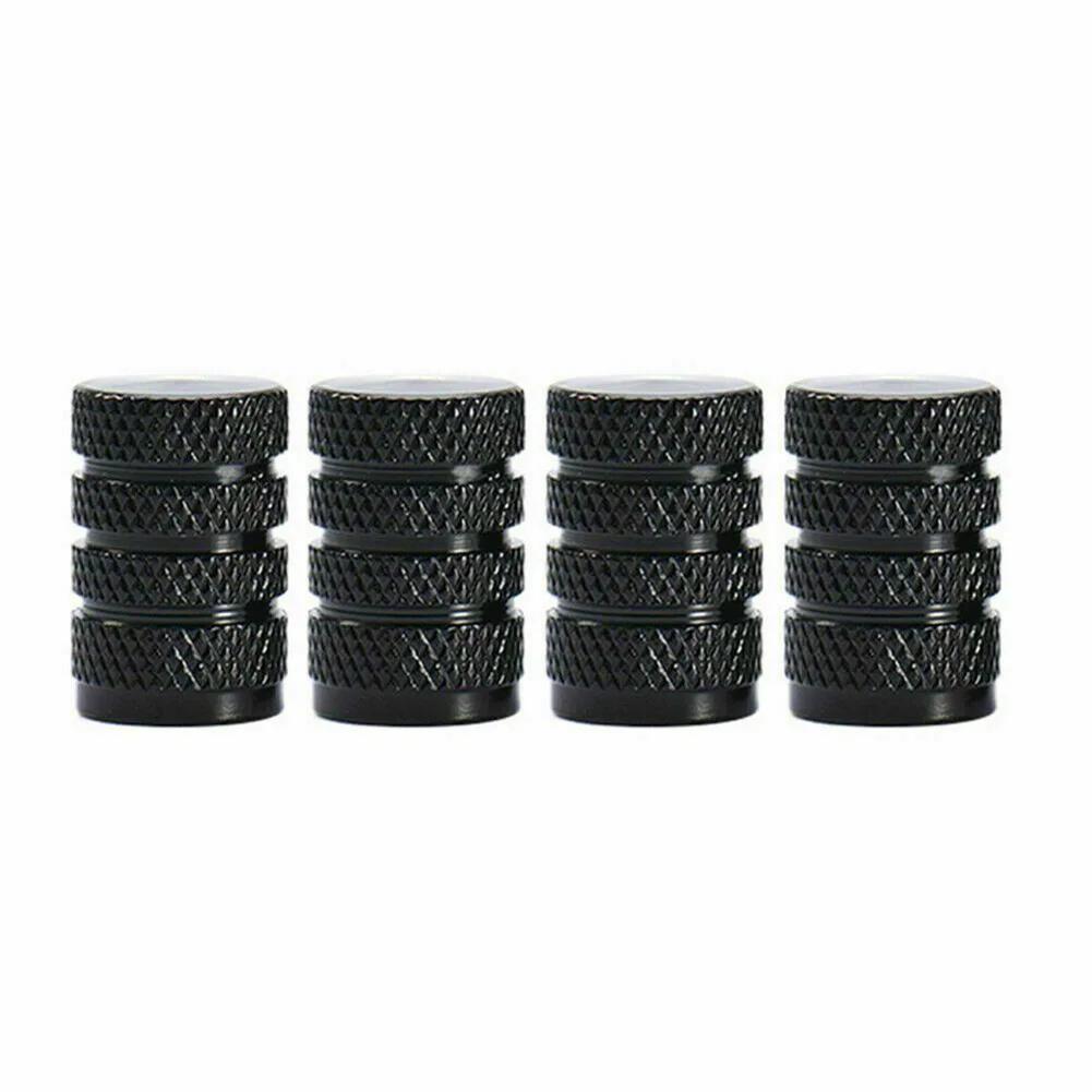 4pcs/set Car Wheel Tyre Valve Accessories Aluminium 2024 High Quality New 4 Valve Cap Tyre Air Dust Covers Auto
