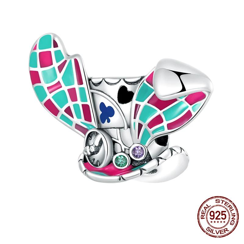 100% 925 Sterling Silver Fashion Colorful Magic Cat Charms Beads for Women Fit Original DIY Bracelet Necklace Fine Jewelry