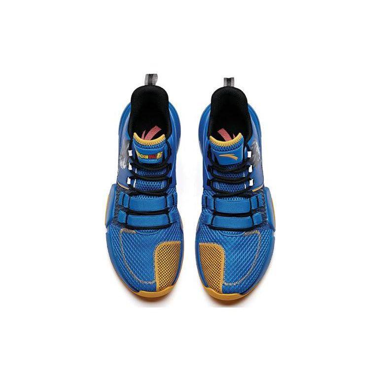 Anta Dragon Ball Super X Scarpe da basket basse da uomo ammortizzanti antiscivolo resistenti all'usura sneaker Blu 112021615-3