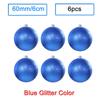 6 Stück/Los 6cm/2,4 Zoll Weihnachtsbaum Dekoration Farbe Hohlkugeln Schmuck Hängende Kugeln Für Haus Bar Party Dekoration