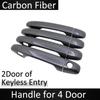 Car Exterior Door Handle Cover Protective Sticker Chrome Carbon Fiber Fit for Subaru Impreza
