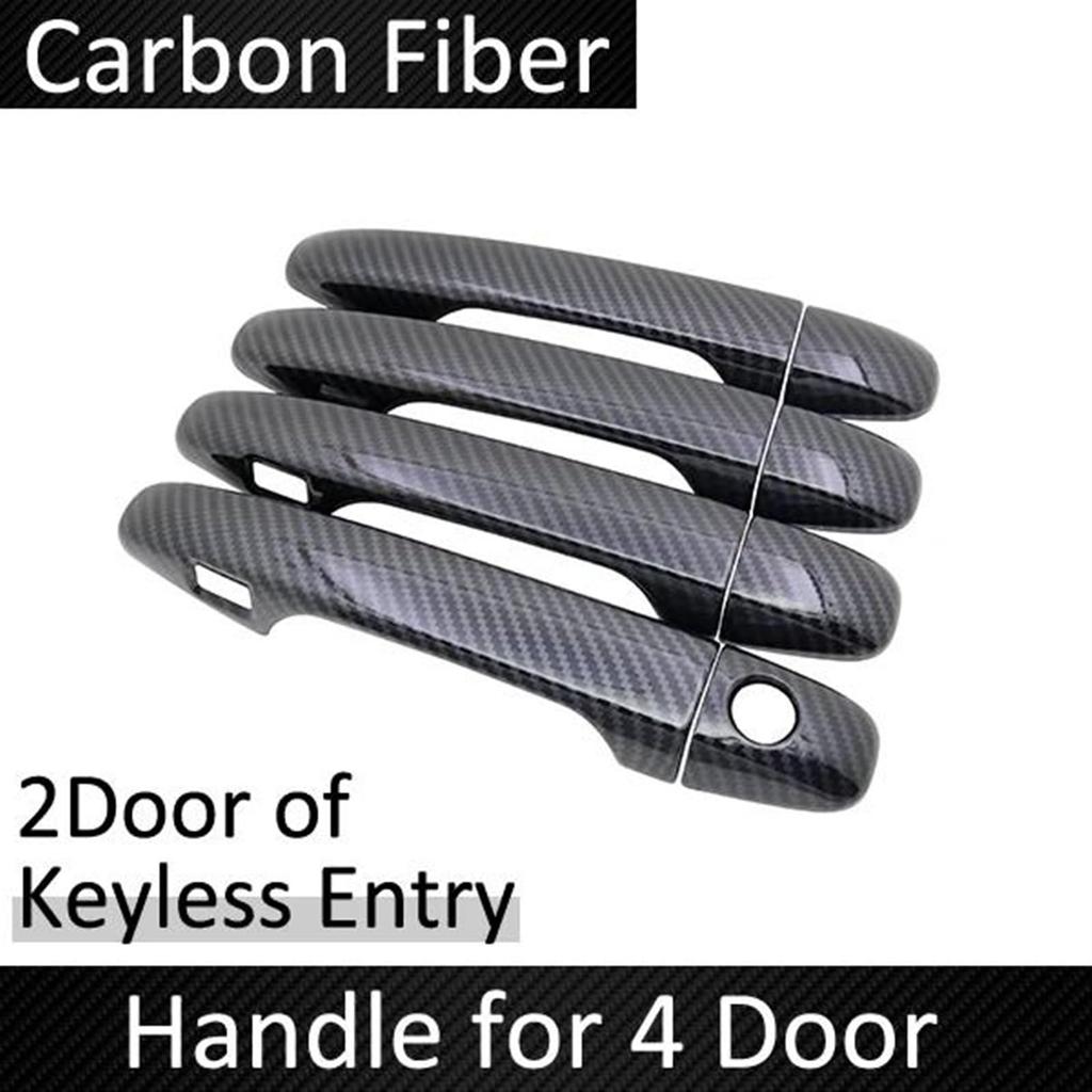 Car Exterior Door Handle Cover Protective Sticker Chrome Carbon Fiber Fit for Subaru Impreza