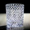 Bicchiere da Whisky in Cristallo al Piombo 24% Pbo Taglio a Mano Artigianato Edo Kiriko Lussuoso Bicchiere Tumbler per Whisky 250Ml Regalo per Uomini