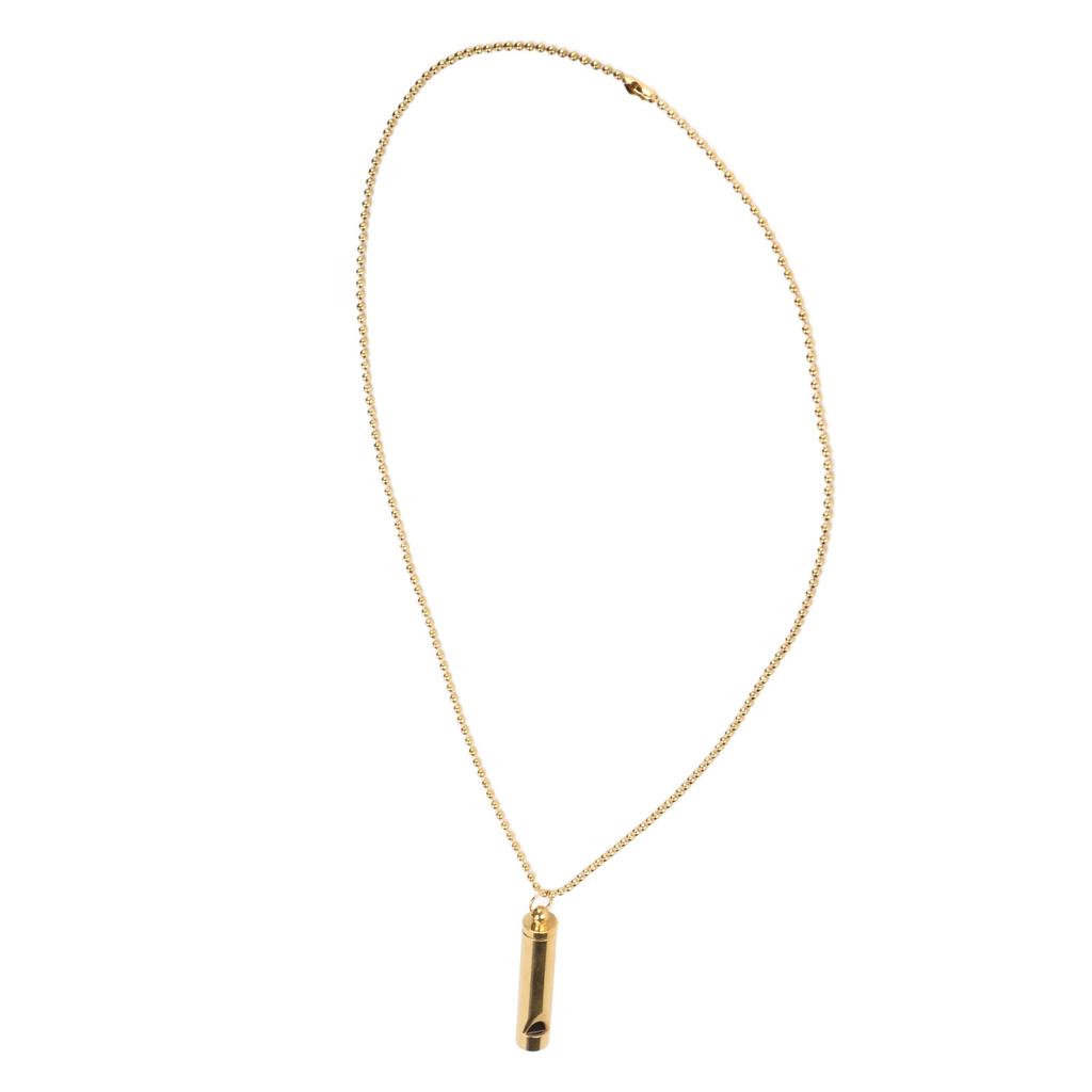 Stress Anxiety Relief Breathing Necklace Stainless Steel Meditation Whistle Necklace for Men Women