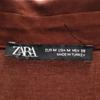 Zara 7 Minutes Sleeve Long Dress M Red Brown Special Wing Women Used