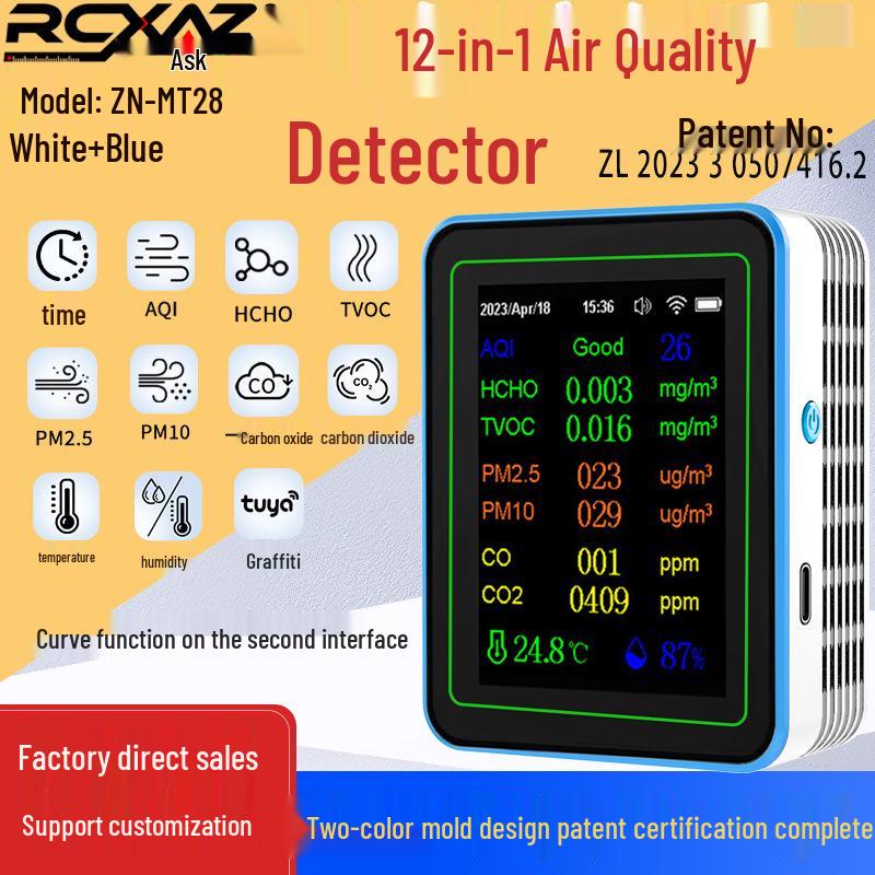 Smart Air Quality Detector: Formaldehyde, CO2, and TVOC Sensor