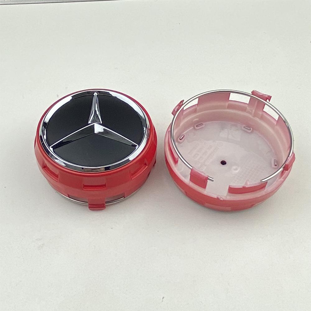 4pcs 75mm A0004000900 Car wheel Hub Cap Emblem badge logo for Mercedes Benz C43 C63 E43 E53 E63 W205 W213 Accessories