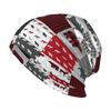 Buffalo Plaid Camel Print Pattern Knitted Hat Casual Hanging Woolen Hat Chemotherapy Patient Headscarf Unisex Knitted Hat
