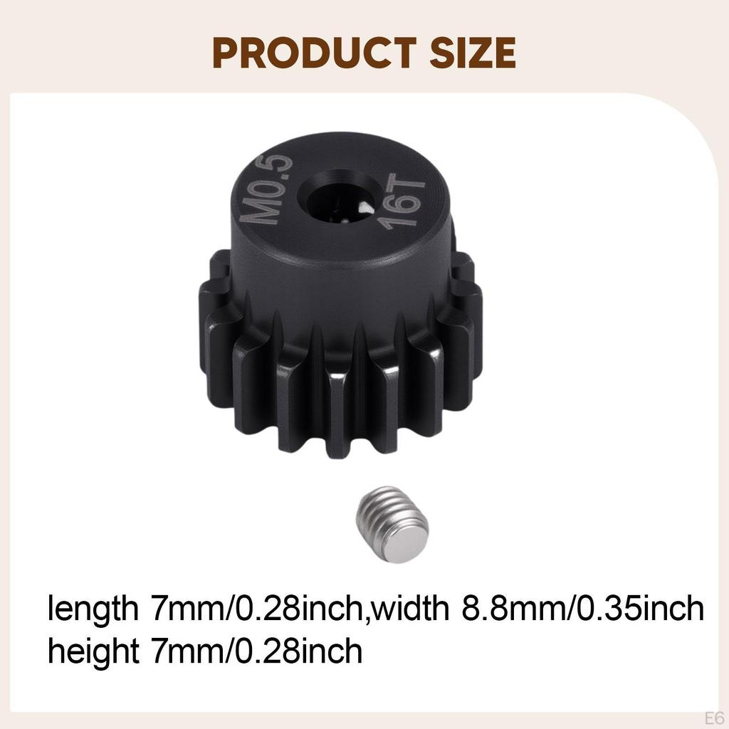High-Performance Hardened Steel Pinion Gear for 1/18 And 1/24 RC Cars, Miniature Vehicles DIY