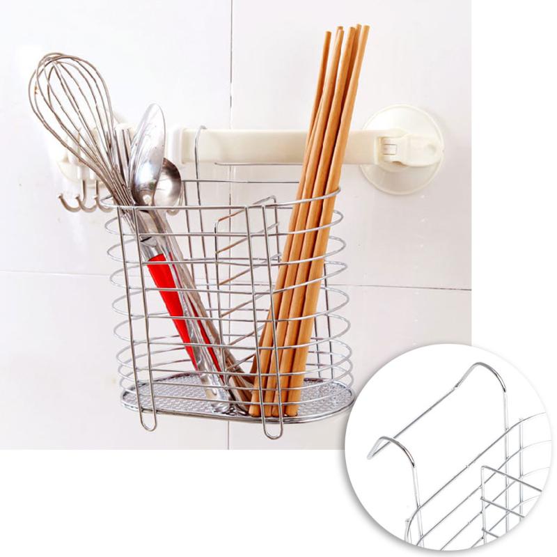 1pcs Soporte para Utensilios de Cocina escurridor de Cubiertos de Acero