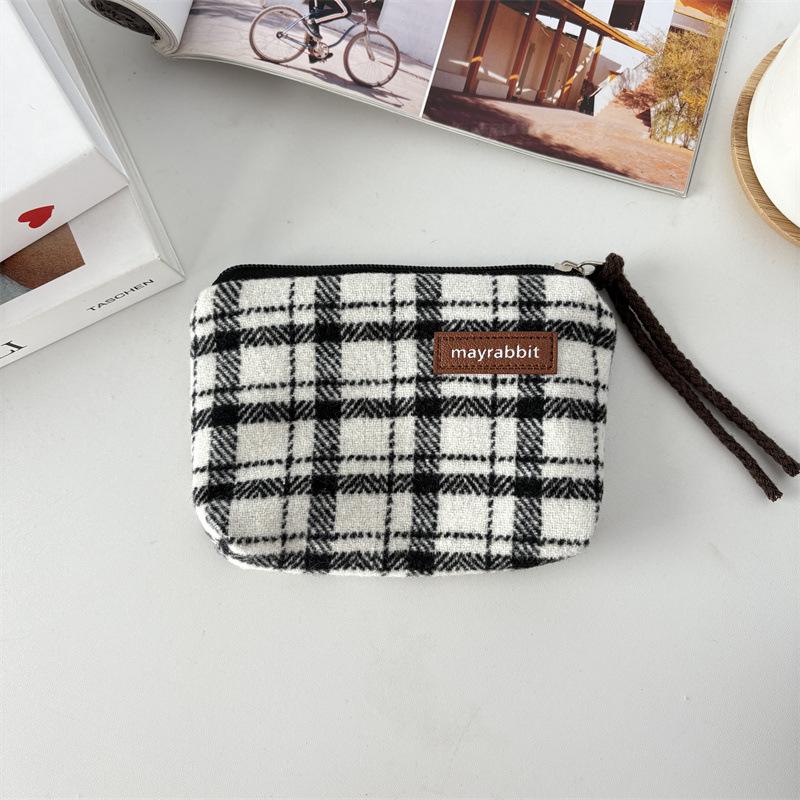 Artistic Retro Patterned Zero Wallet for Carrying Small Items  Mini Lipstick Storage Bag  Multi-functional Large-capacity Canvas Small Bag