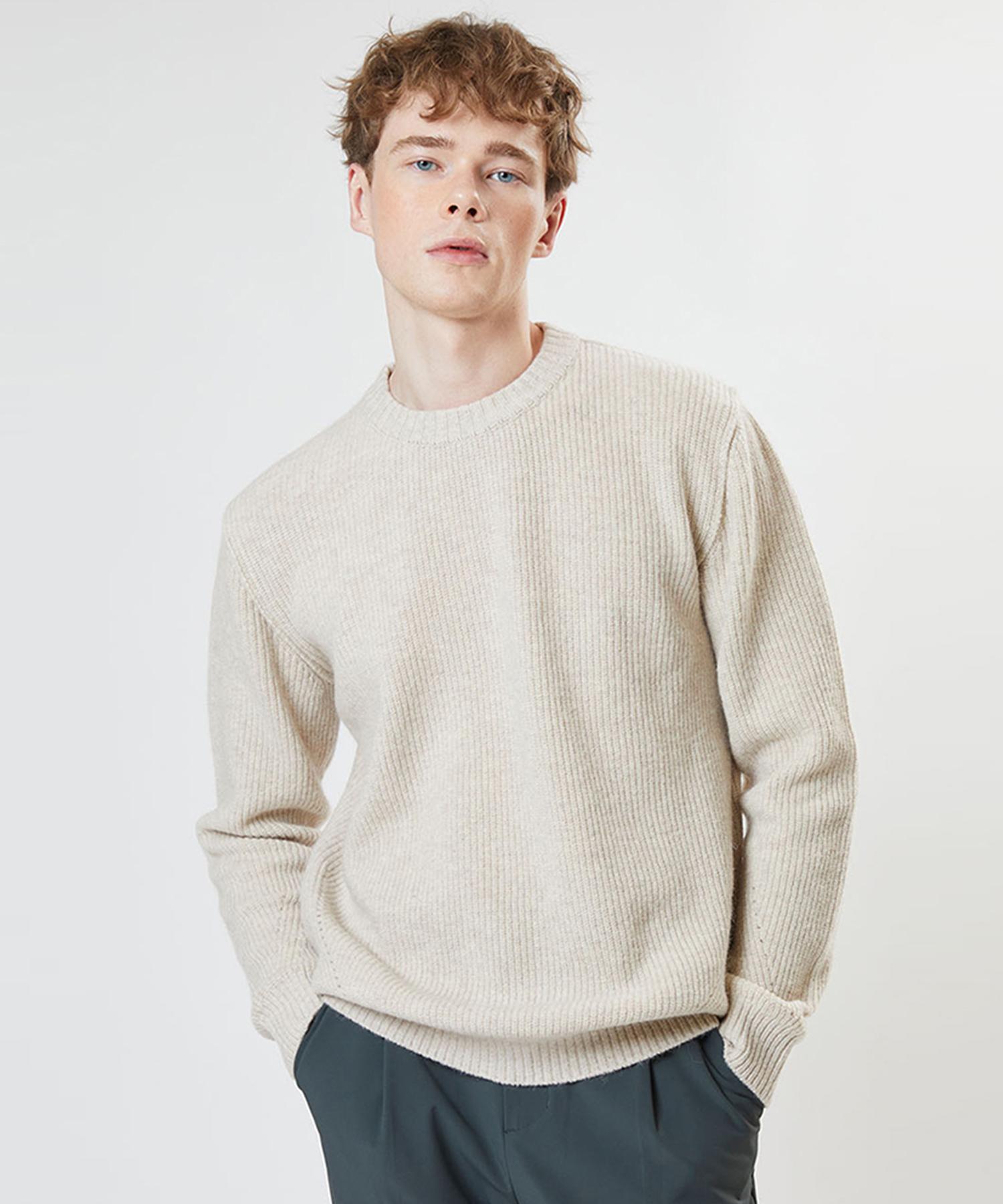 A Ben Baby Alpaca Wool Knit Light Beige 1