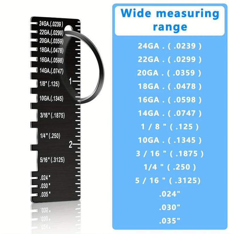 Doppelseitiger Draht Metallblech Dickenmesser Drahtmessung Tragbares Metallwerkzeug Plattierte Größeninspektion Zubehör