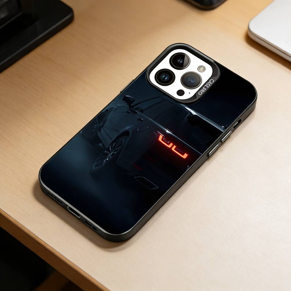 Range R- Roveres Sport Car Phone Case For iPhone 17,16,15,14,13,12,11 Plus,Pro Max,XS,Colored Silver Plated Inside Cover