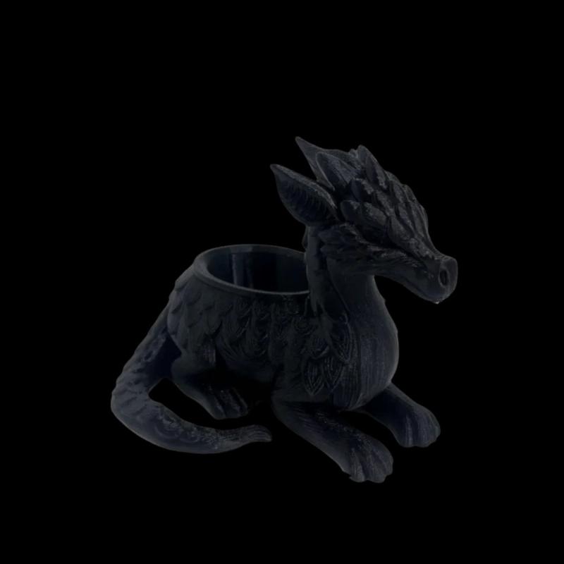 3D Printed Dragon Planter Pot Dual Use Flower Vase Lightweight Plastic Decor for Office Desk Bedroom Indoor Green Plant Holder Ornament