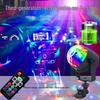 Sound-Activated Seven-Color LED Rotating Crystal Stage Light for Disco, KTV, and Bars