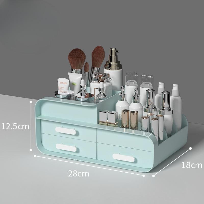 Large Capacity Drawer-type Cosmetics Organizer Rack Makeup Storage Box Dressing Table Powder Lipstick Dust-proof Storage Boxes