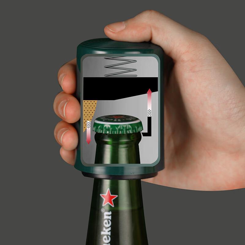 Automatic Push-Down Bottle Opener