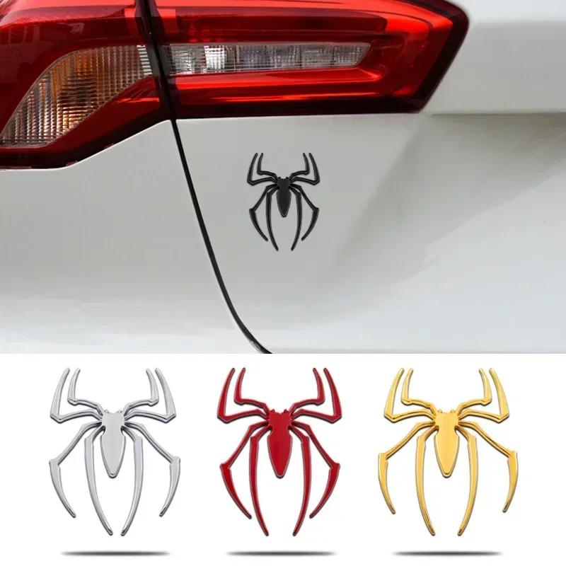 1PC Car Universal 3D Metal Three-dimensional Car Stickers Spider Auto Emblem Decal Car Styling Decoration Auto Exterior NEW