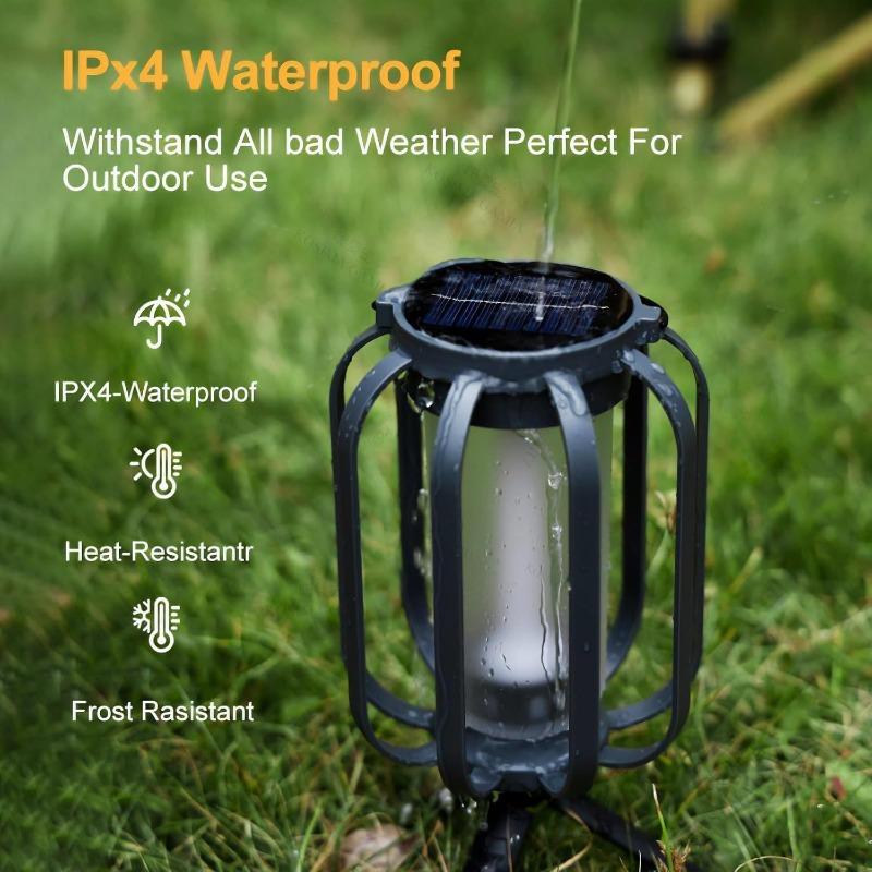 Retro Camping Lantern LED Landscape Light Telescopic Flashlight Waterproof Rechargeable Outdoor Light Table Lamp Emergency Light