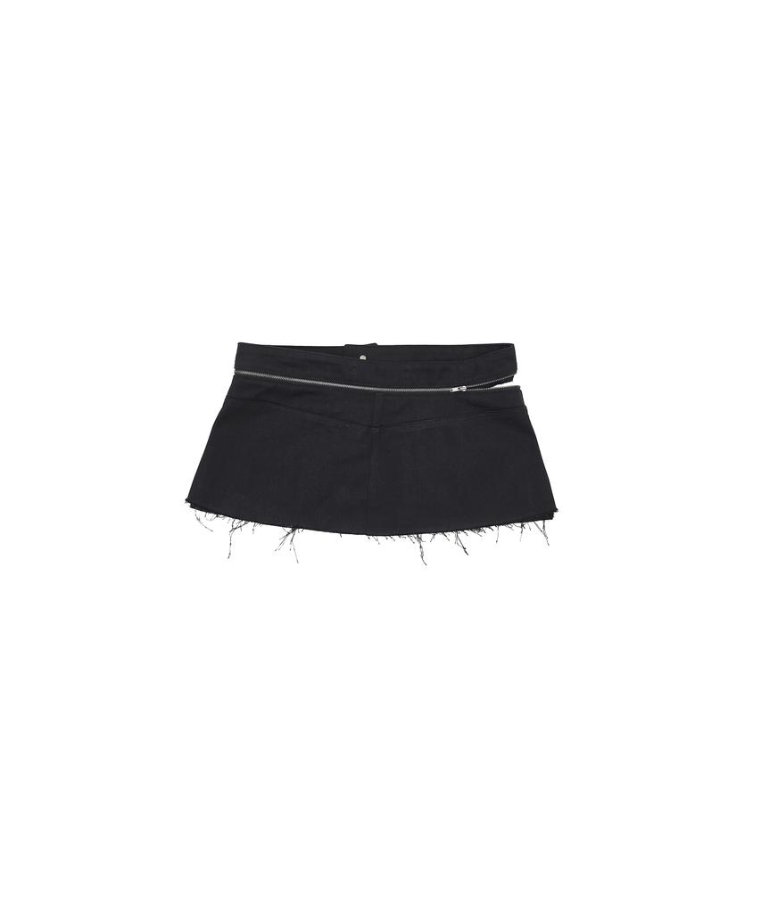 Dogeumaegseu Zip Belt Mini Skirt De04