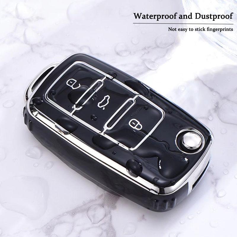 Tpu Car Key Case Cover Protection For Volkswagen Vw Polo Golf Passat Tiguan Beetle Caddy T5 Up Eos Skoda Octavia Seat Leon Altea