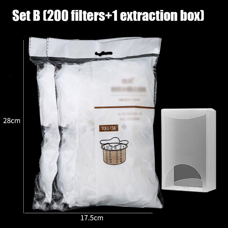 Sink Drain Filter Food Residue Filtration Disposable Floor Drain Mesh Bag Kitchen Accessories Anti-clogging Kitchens Strainer