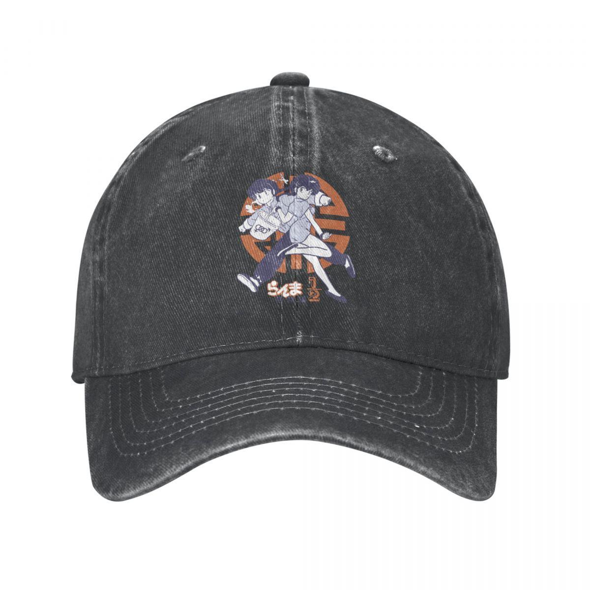 

Ranma 1/2 бейсболка винтажная потертая кепка в стиле аниме манга Snapback унисекс стиль уличная летняя неструктурированная мягкая кепка One Size