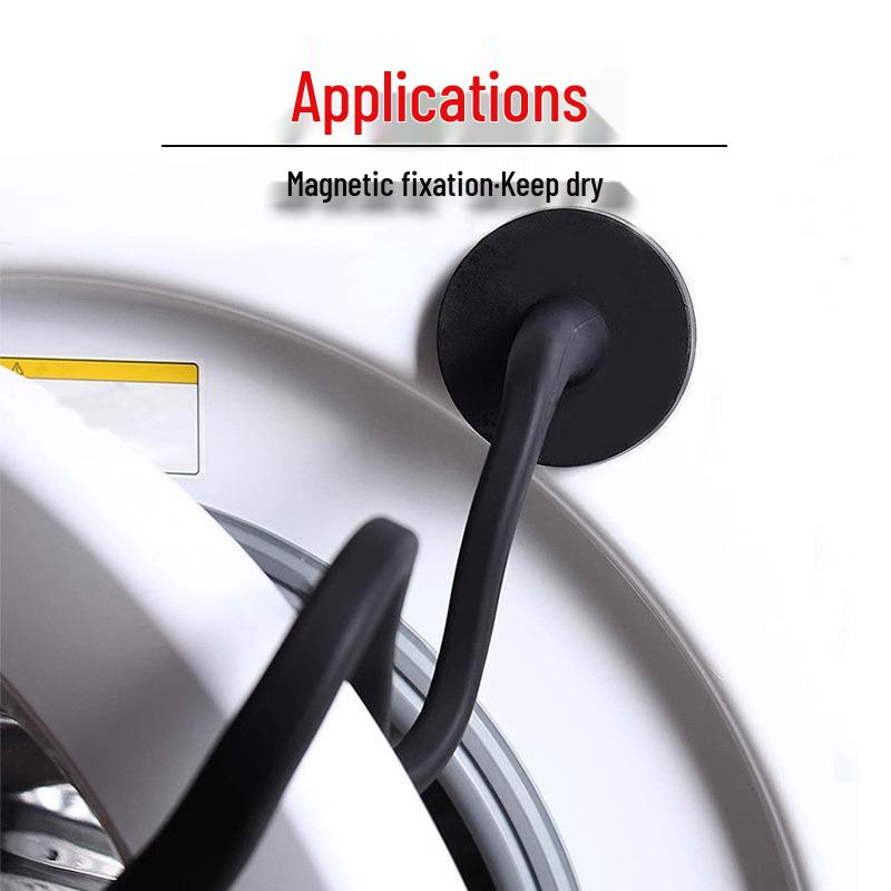 Washing Machine Door Holder: Anti-collision Magnetic Silicone Bracket & Ventilation Limiter