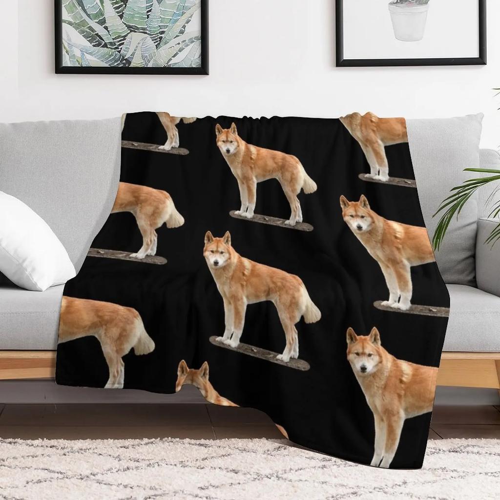 Dingo 4 Throw Blanket Thin Soft Blanket for Summer Night Sleeping