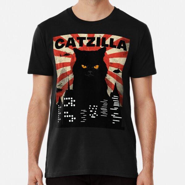 FUNNY VINTAGE CAT MONSTER MEME CALLED CATZIT-Shirt S-5XL Best T-Shirt