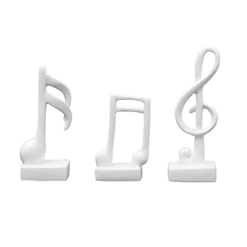 

AEE2-3Pcs Music Note Decor, Gifts Musical Figurine Modern Statue Sculpture, Table Centerpiece Crafts Home Arts белый
