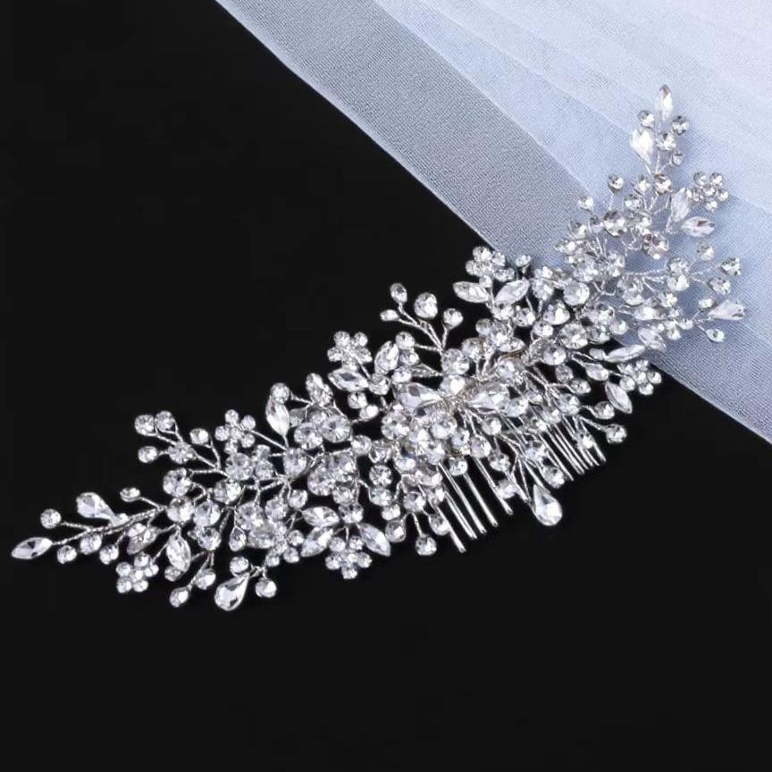 Crystal Rhinestone Bridal Wedding Headbands Tiaras Hairbands for Elegant Girls Bride Bridal Wedding Hair Accessories Headpieces