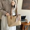 Commuting PU Leather Shoulder Bag French Style New Design Tote Bag Retro Underarm bag  Travel