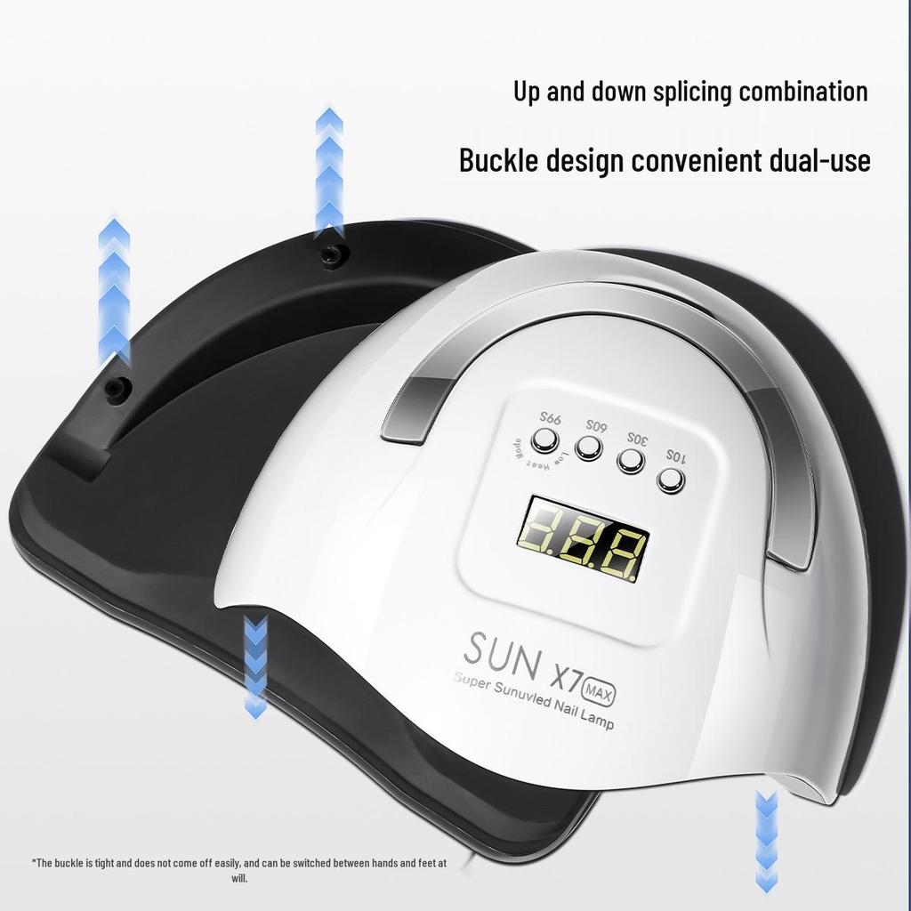 2025 Nail Lamp 320W LED Quick-Dry, 66 Beads, Smart Curing, No-Tan