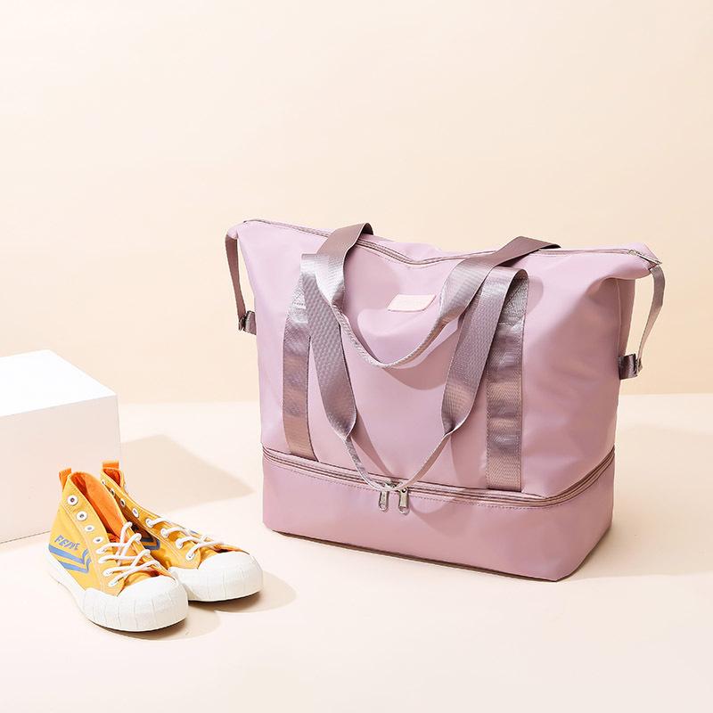 Travel Bag Handbag Women's Korean Version Outdoor Short-distance Travel Business Trip Luggage Bag Dry and Wet Separation Sports Fitness Bag