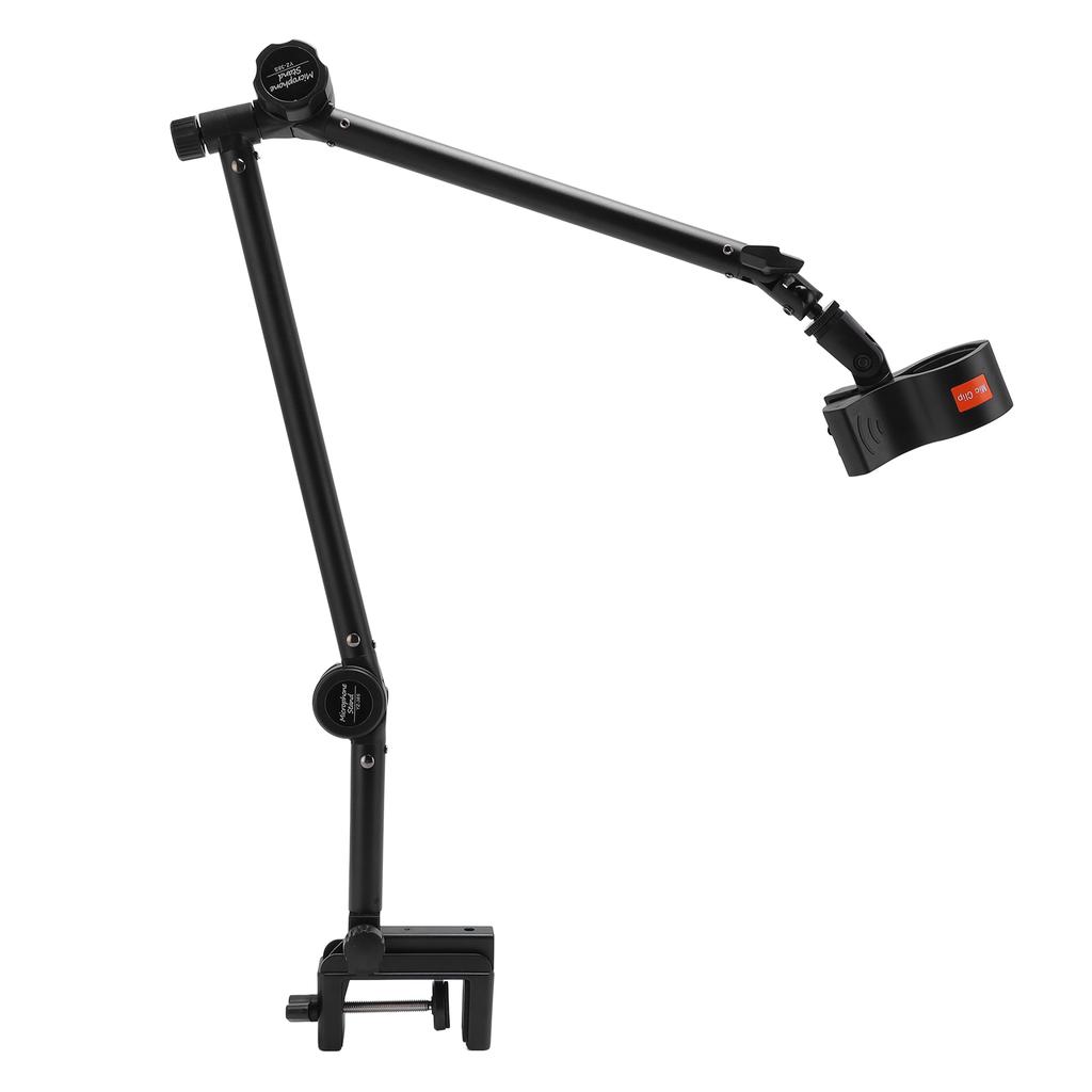 Microphone Arm Stand Zinc Alloy 360 Degree Rotation 1.5kg Load Bearing Suspension Boom Arm Stand for Condenser Dynamic