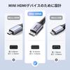 UGREEN HDMI Mini HDMI Conversion Cable HDMI Mini HDMI Conversion Adapter 8K Mini HDMI Cable 2M Communication Suitable for Mobile Type A Male to Mini