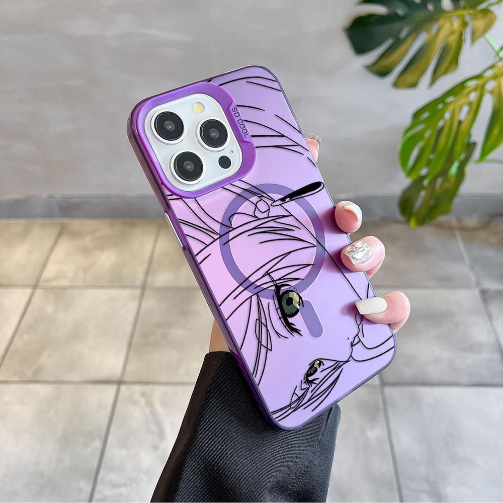 Hot Japan Sketch Comics Frieren Magsafe Magnetic Case for iPhone 11 12 13 14 15 16 Pro Max Plus Soft Silver Plated Anti Cover