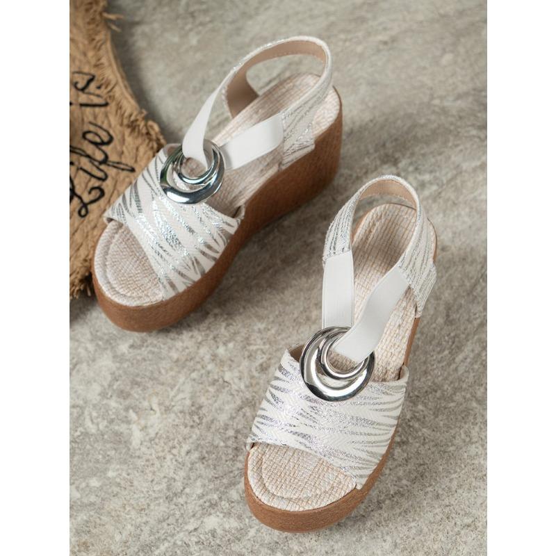 High Heel Big Size Sandalen Damen Slope Heel Dicker Boden Sandalen Fischmaul Casual Damen Sandalen
