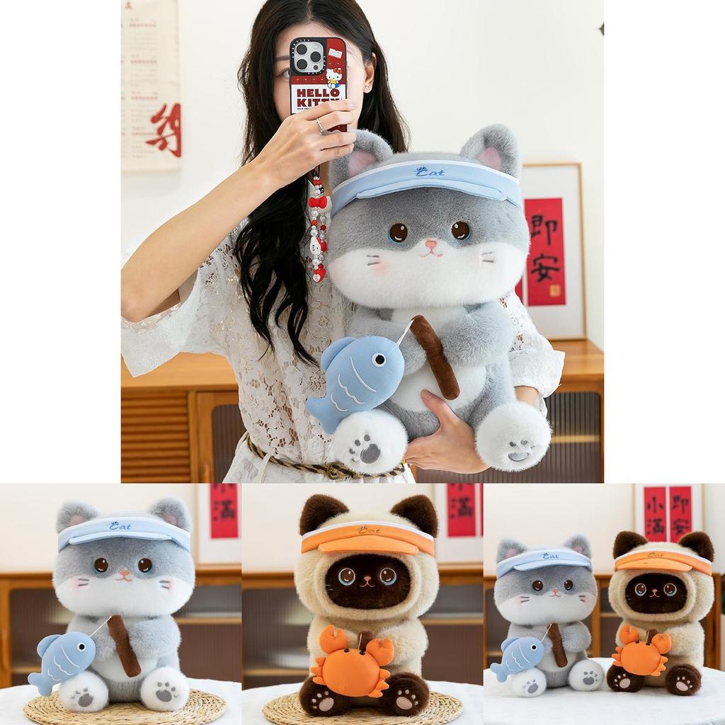 Plush Cat Doll With Pp Cotton Filling For Collectors And Kids