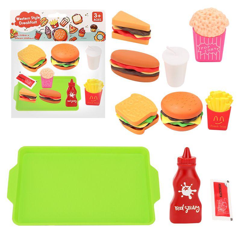 Creative Simulation Play Food Set For Kids Featuring Sandwich Burger And Fries