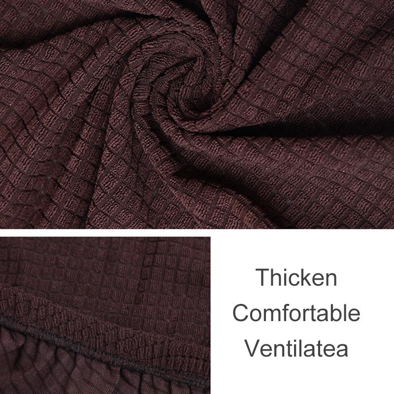 1Pc Stool Cover Elastic Square Seat Cover Removable Solid Color Dustproof Chair Covers Polyester Stool Chair Covers