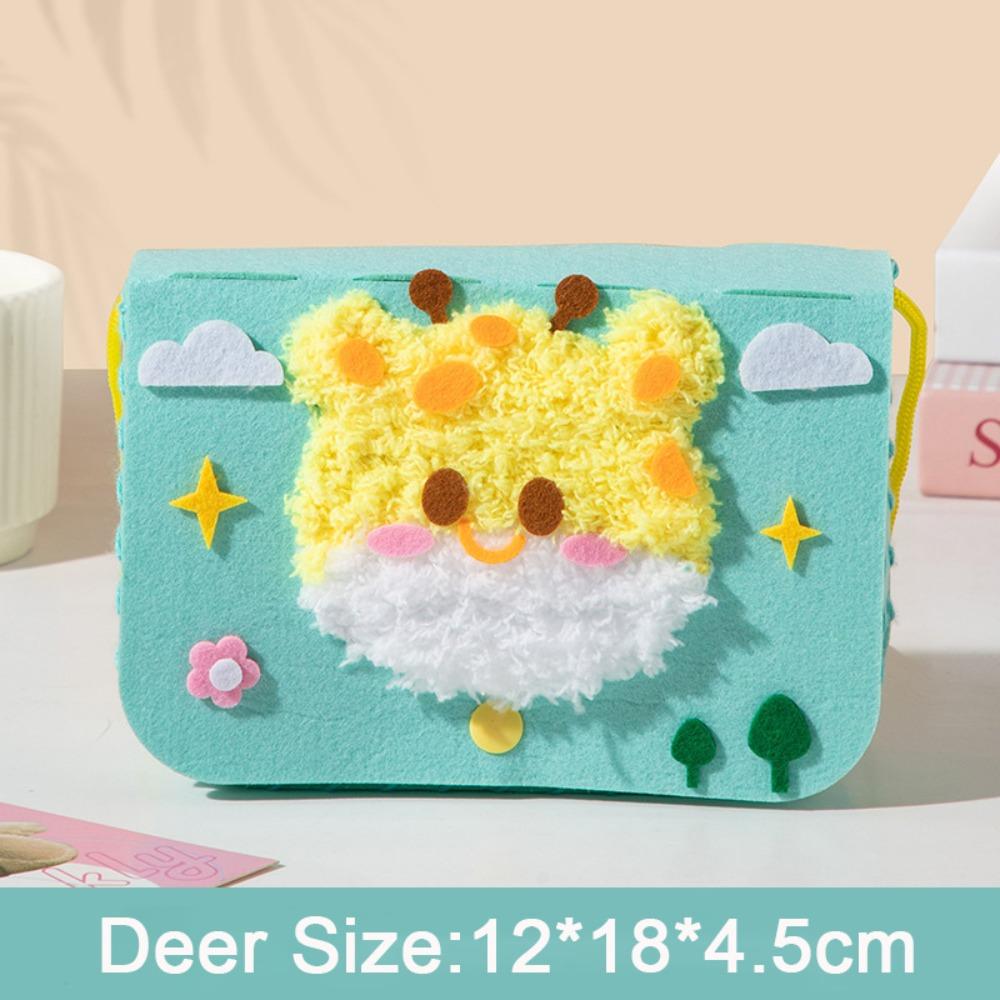 Sewing Needle and Thread Painting DIY Embroidery Set Hand Puppet Making DIY Crafts Embroidery Painting Material Bag