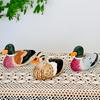 Wooden Handcrafted Duck Figurine For Home Office And Garden Decor