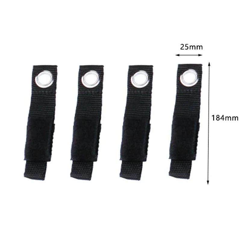 4pcs Heavy-Duty Storage Straps Reusable Extension Cord Organizer Cable Ties Hose Storage Accessory Holder Garage Organization